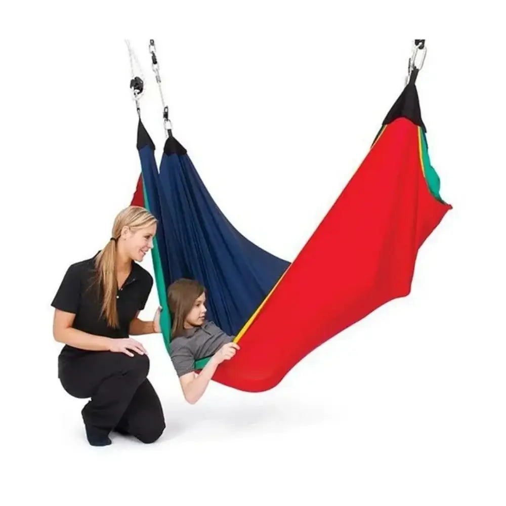 Svava Acrobat Swing duyu terapisi salıncağı çocuk ve terapist kullanımda