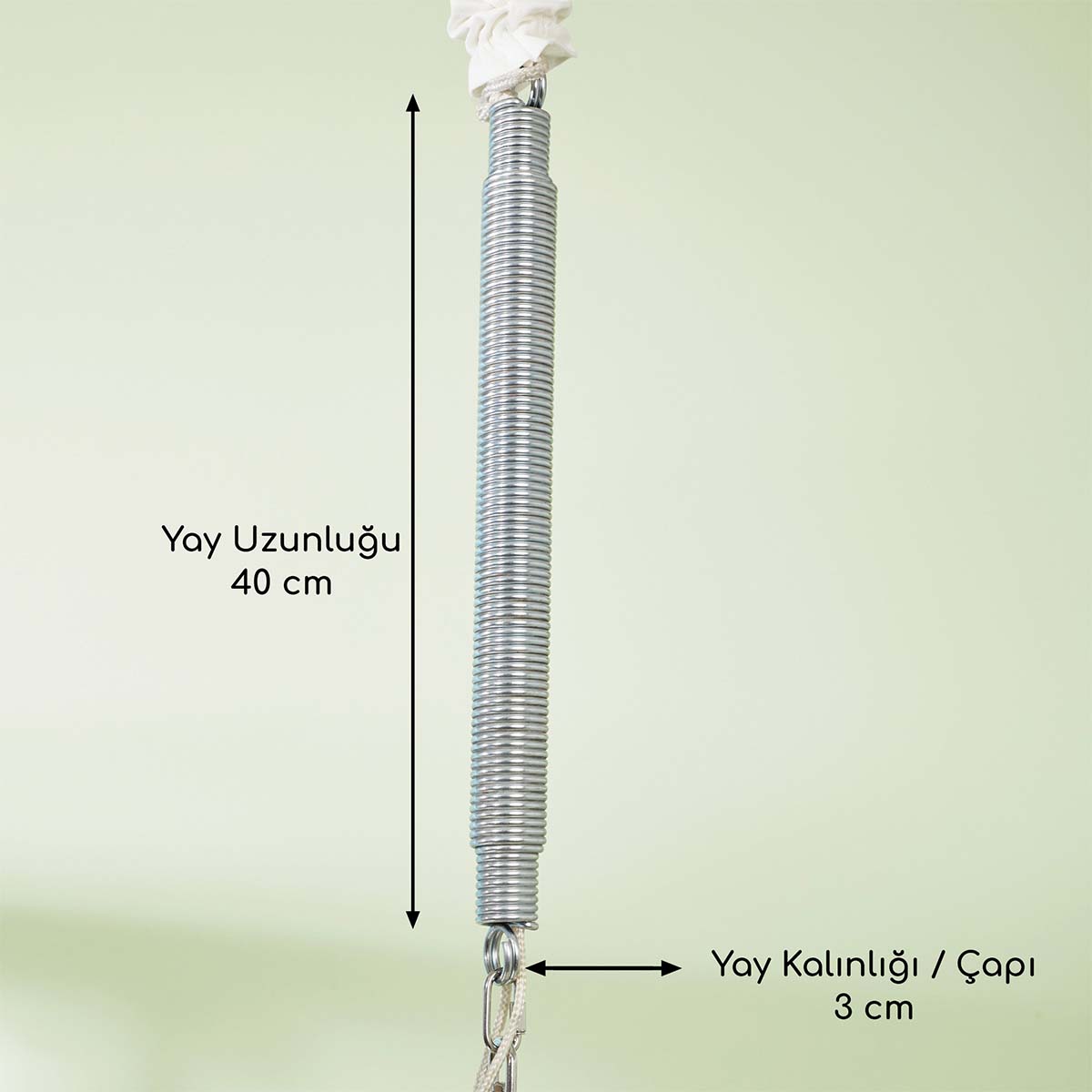 Svava mavi bebek hoppala – yay uzunluğu 40 cm ölçüm