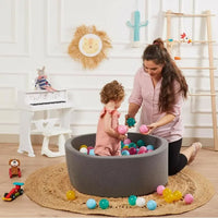 Svava gri çocuk oyun top havuzu – CE sertifikalı toplarla güvenli oyun alanı