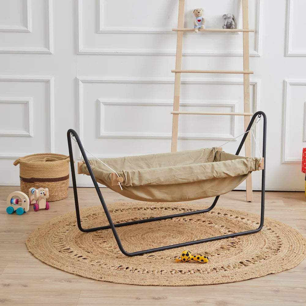 Svava kahverengi bebek hamak beşik – ergonomik tasarımlı sallanabilir model