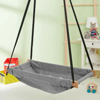 Svava Ahşap Yaylı ZıpZıp Hamak - Gri - Bebek Hamak - 1