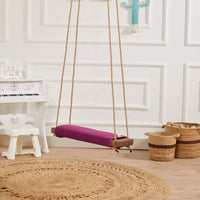 Ahşap Piknik Salıncak – Mor