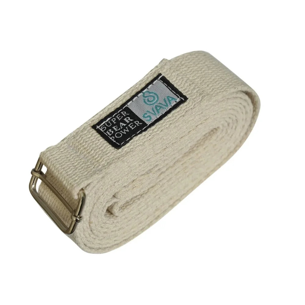 Svava organik pamuk yoga kemeri – 4 cm x 2.5 m dayanıklı esneme bandı