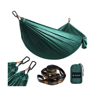 Svava taşınabilir yeşil kamp hamak – 280x150 cm hafif seyahat hamak